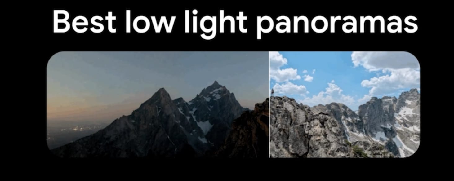 Panorama with Night Sight. Source: Google.