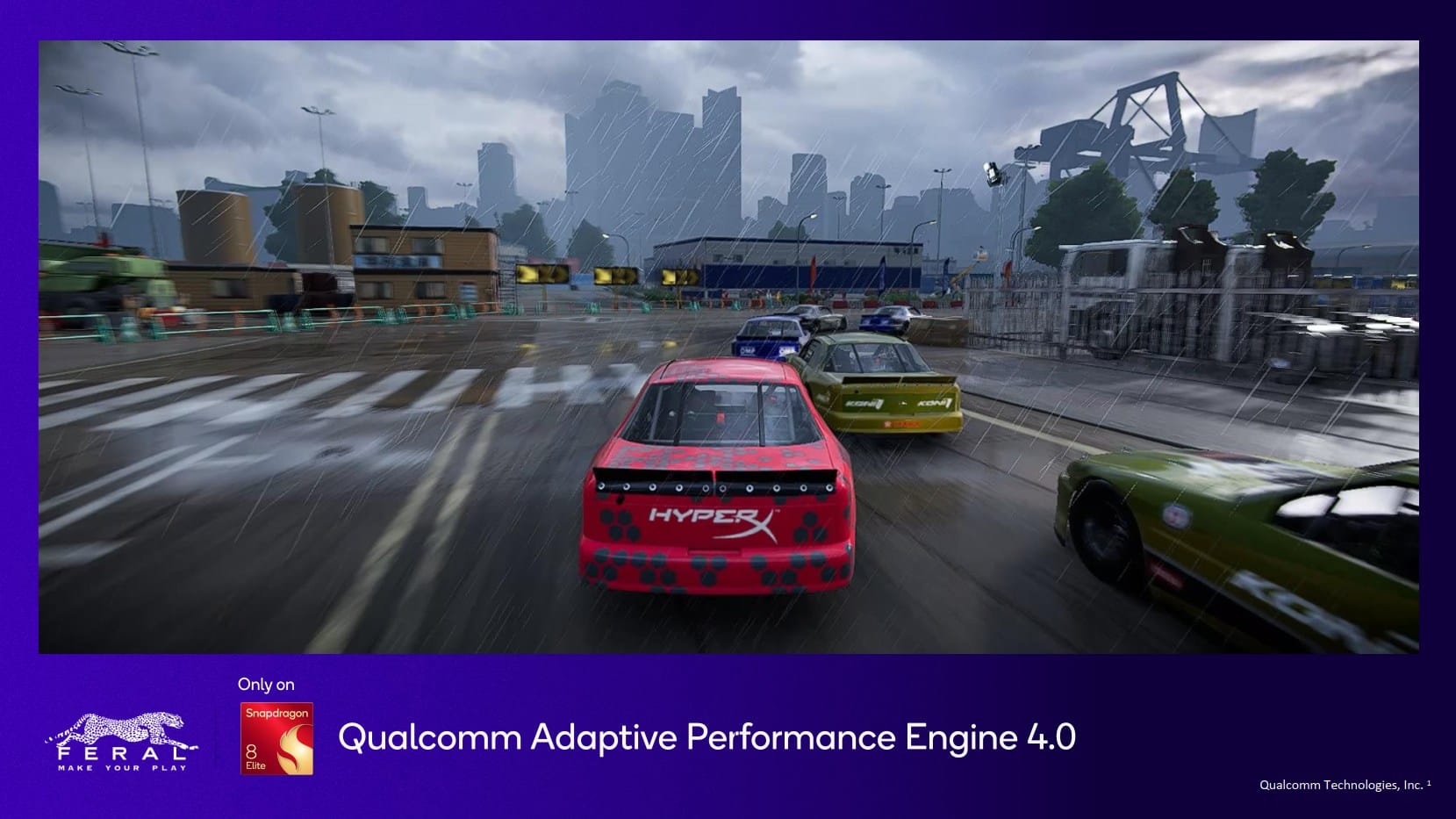 GRID Legends uses the Qualcomm Adaptive Performance Engine 4.0. Source: Qualcomm.